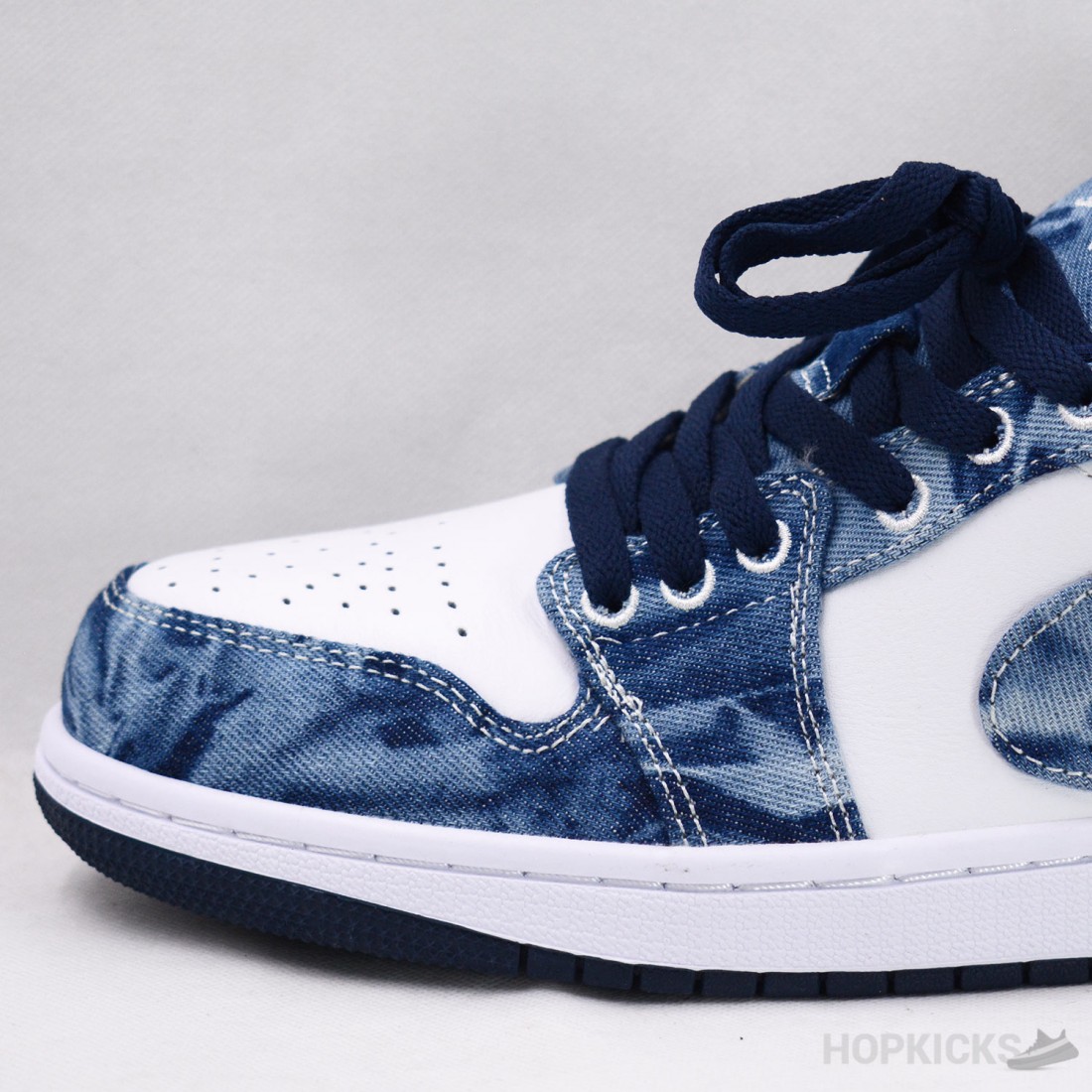 washed denim air jordan 1 low